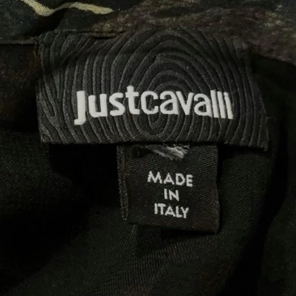 Just Cavalli Silk Sheer Reptile Print Blouse (M) - Picture 7 of 7